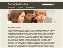 Tablet Screenshot of americaneedsgod.org